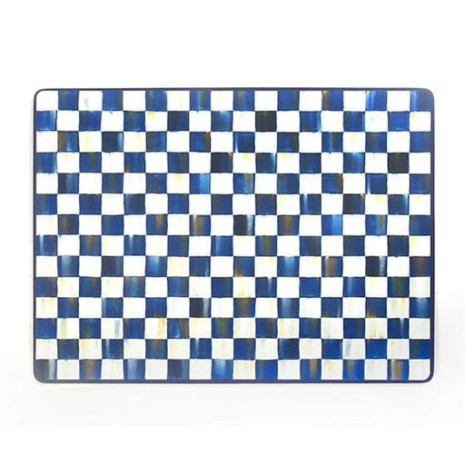 MacKenzie-Childs Placemats Royal Check Cork Back Placemats - set of 4