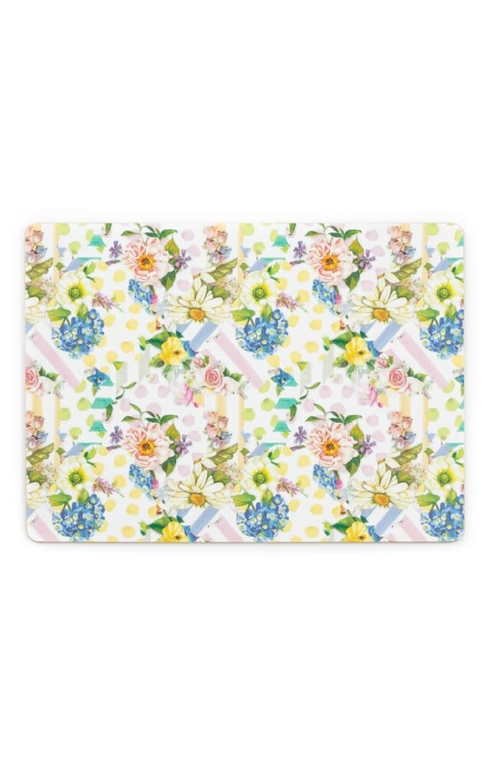 MacKenzie-Childs Placemats Wildflowers Cork Back Placemats - Set of 4