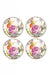 MacKenzie-Childs Plates Flower Market Canape Plates - Set of 4