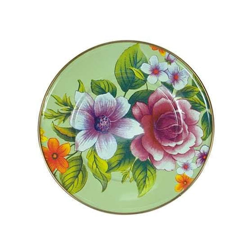 MacKenzie-Childs Plates Flower Market Salad/Dessert Plate - Green