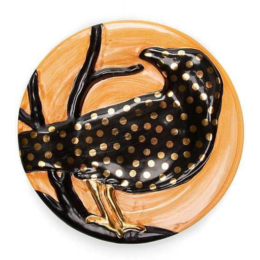 MacKenzie-Childs Plates Limited Edition Speckled Crow Plate - Small  - FINAL SALE