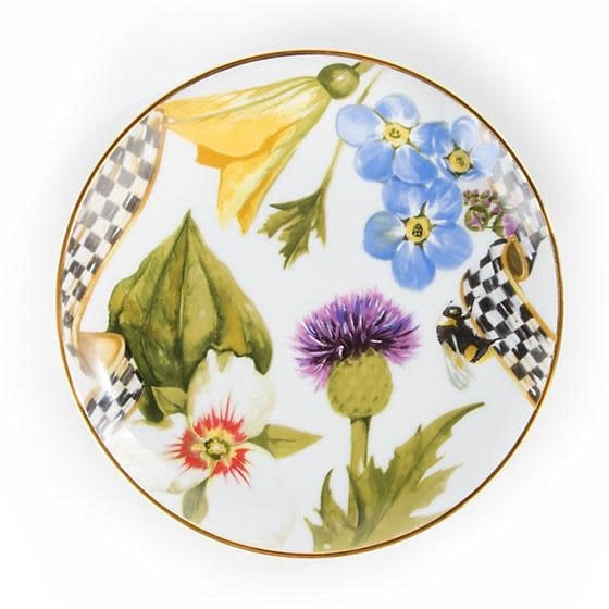 MacKenzie-Childs Plates Thistle & Bee Bread & Butter Plate