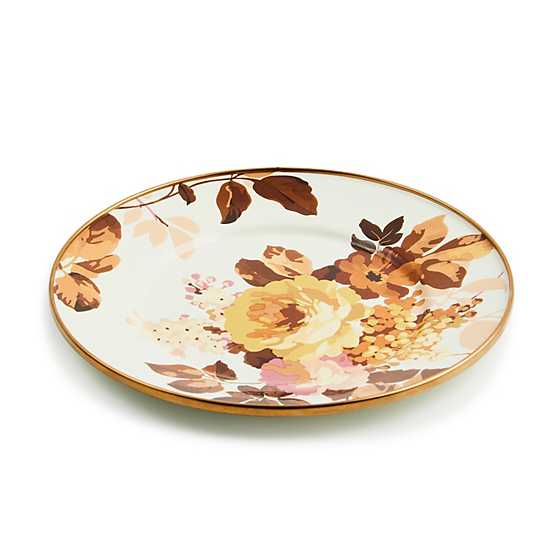 MacKenzie-Childs Plates Wild Rose White Salad Plate