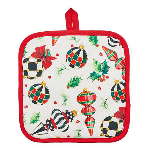 MacKenzie-Childs Pot Holders Deck the Halls Potholder