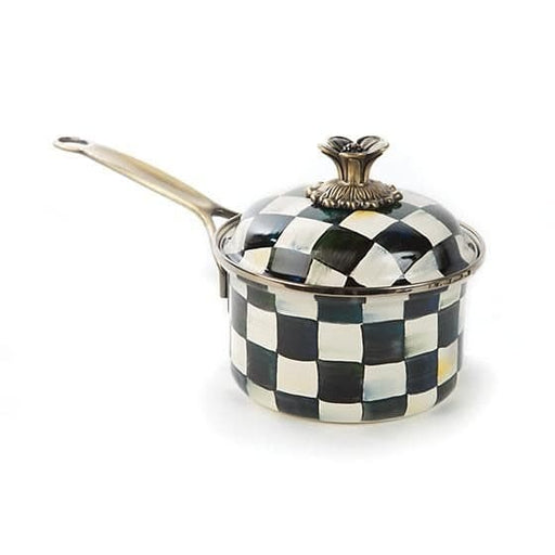 MacKenzie-Childs Pot MacKenzie-Childs Courtly Check Enamel 1 Qt. Saucepan