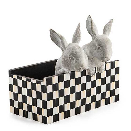 MacKenzie-Childs Pots & Planters Courtly Check Bunny Planter