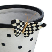 MacKenzie-Childs Pots & Planters Courtly Check Butterfly Planter