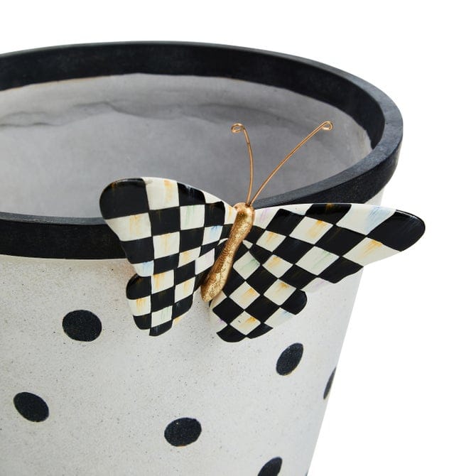 MacKenzie-Childs Pots & Planters Courtly Check Butterfly Planter