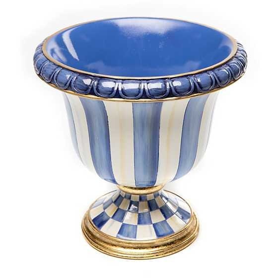 MacKenzie-Childs Pots & Planters Royal Stripe Tabletop Urn - FINAL SALE