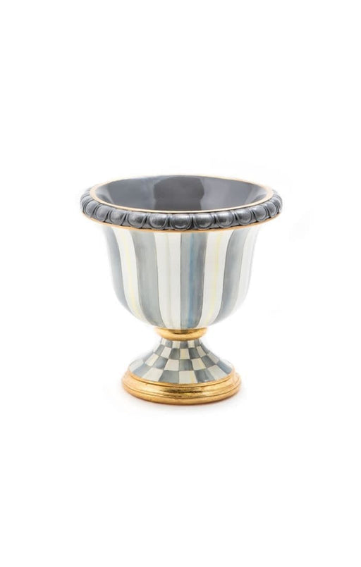 MacKenzie-Childs Pots & Planters Sterling stripe tabletop urn