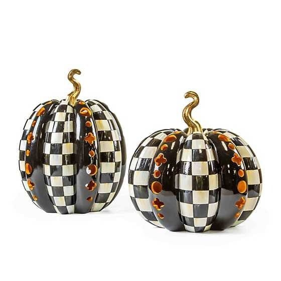 MacKenzie-Childs Pumpkins Cutout Illuminated Pumpkin - Short FINAL SALE