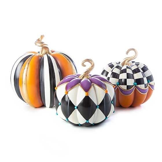 MacKenzie-Childs Pumpkins Fairytale Stripe Pumpkin