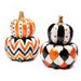 MacKenzie-Childs Pumpkins Halloween Stacked Capiz Pumpkins - Set of 2