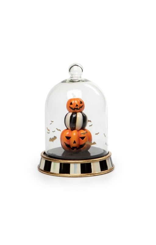 MacKenzie-Childs Pumpkins Halloween Stacked Pumpkins Cloche