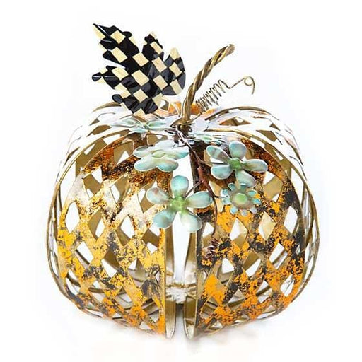 MacKenzie-Childs Pumpkins Harlequin Filigree Pumpkin - Small