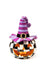 MacKenzie-Childs Pumpkins Illuminated Happy Jack Pumpkin - Purple Hat