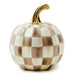 MacKenzie-Childs Pumpkins Mocha Check Mini Pumpkin