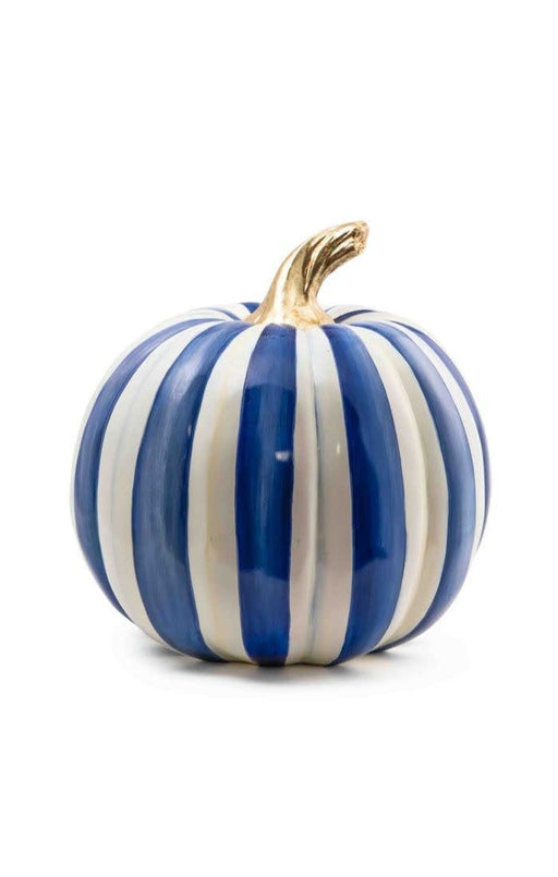 MacKenzie-Childs Pumpkins Royal Stripe Pumpkin - Medium