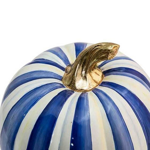 MacKenzie-Childs Pumpkins Royal Stripe Pumpkin - Medium