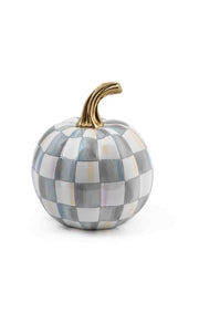 MacKenzie-Childs Pumpkins Sterling Check Pumpkin - Mini