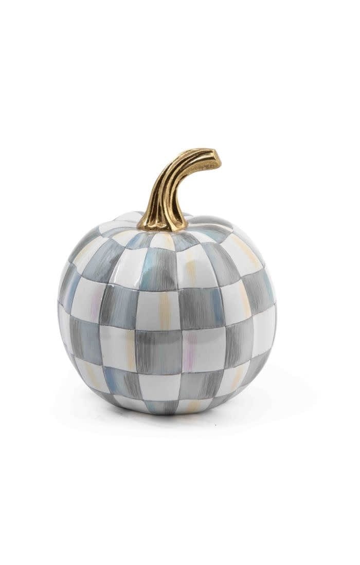 MacKenzie-Childs Pumpkins Sterling Check Pumpkin - Mini