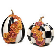 MacKenzie-Childs Pumpkins Woodland Mums Stripe Pumpkin