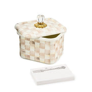 MacKenzie-Childs Recipe Box Mackenzie-Childs  Mocha Check Recipe Box