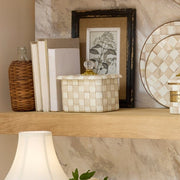 MacKenzie-Childs Recipe Box Mackenzie-Childs  Mocha Check Recipe Box