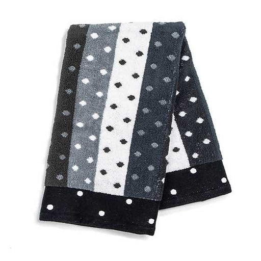 MacKenzie-Childs Ribbon Ribbon & Dot Hand Towel - Grey