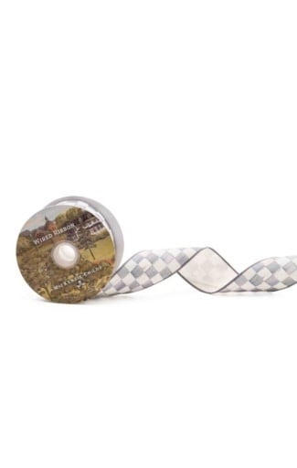 MacKenzie-Childs Ribbon Sterling Check 2" Ribbon - FINAL SALE