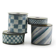 MacKenzie-Childs Ribbon Sterling Stripe 4" Ribbon