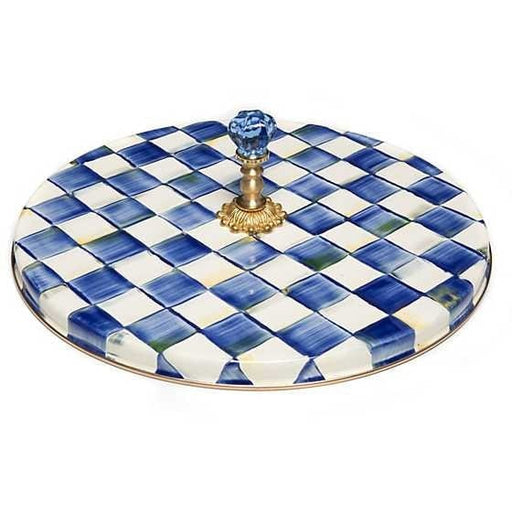 MacKenzie-Childs Royal Check Enamel Cheese Course