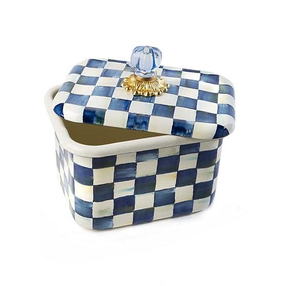 MacKenzie-Childs Royal Check Receipe Box