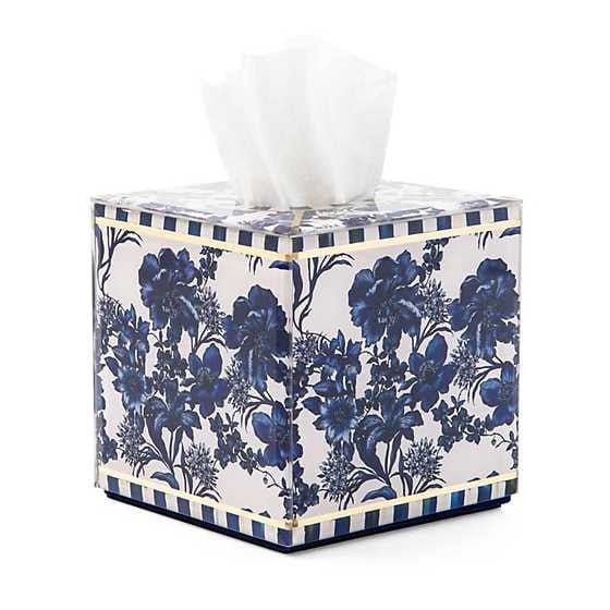 MacKenzie-Childs Royal English Garden Boutique Tissue Box Cover