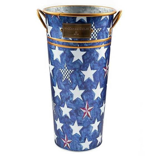 MacKenzie-Childs Royal Star Flower Buckets - Set of 3