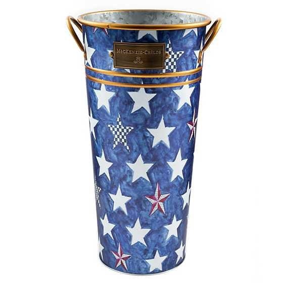 MacKenzie-Childs Royal Star Flower Buckets - Set of 3