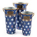 MacKenzie-Childs Royal Star Flower Buckets - Set of 3