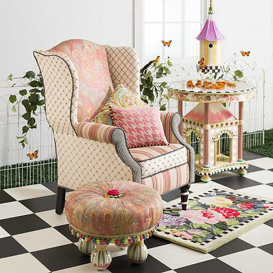 MacKenzie-Childs Rug Tudor Rose 2'3" x 3'9" Rug