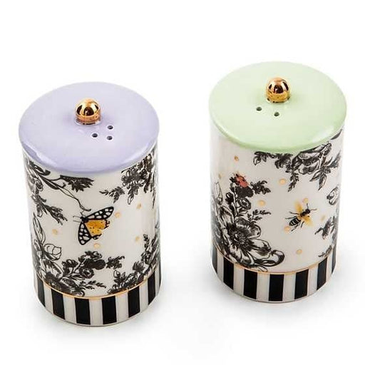 MacKenzie-Childs Salt & Pepper Sets Butterfly Toile Salt & Pepper Set