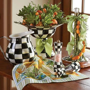MacKenzie-Childs Salt & Pepper Sets Courtly Check Enamel Grinder