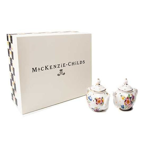 MacKenzie-Childs Salt & Pepper Sets Flower Market Teapot Salt & Pepper Set - White