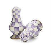 MacKenzie-Childs Salt & Pepper Sets Mackenzie-Childs Violet Check Large Salt & Pepper Shakers