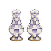 MacKenzie-Childs Salt & Pepper Sets Mackenzie-Childs Violet Check Large Salt & Pepper Shakers