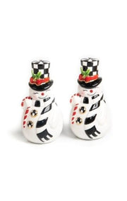 MacKenzie-Childs Salt & Pepper Sets Nostalgia Snowman Salt & Pepper Set