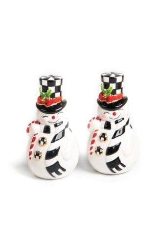 MacKenzie-Childs Salt & Pepper Sets Nostalgia Snowman Salt & Pepper Set