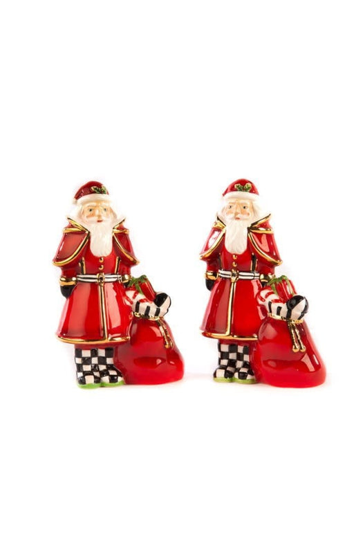 MacKenzie-Childs Salt & Pepper Sets Santa Salt & Pepper Set