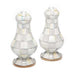 MacKenzie-Childs Salt & Pepper Sets Sterling Check Enamel Large Salt & Pepper Shakers