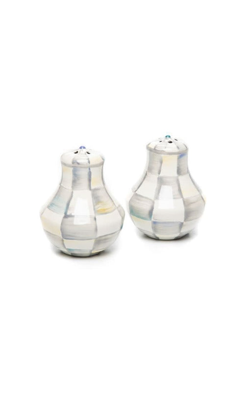 MacKenzie-Childs Salt & Pepper Sets Sterling Check Enamel Salt & Pepper Shakers