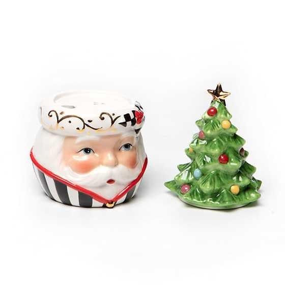MacKenzie-Childs Salt & Pepper Sets Tree Top Santa Salt & Pepper Set