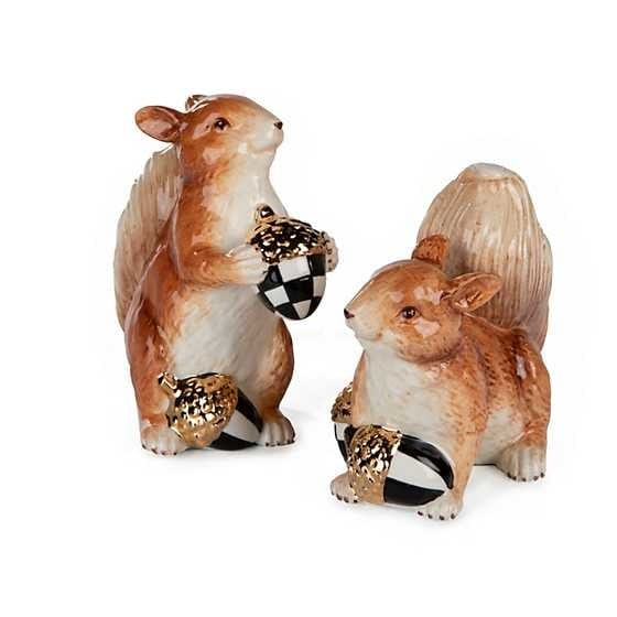 MacKenzie-Childs Salt & Pepper Sets Walk in the Woods Squirrel Salt & Pepper Set